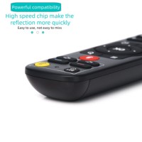 Télécommande vocale universelle IR à 30 boutons, noire, fabriquée en Chine, dernière version, code d'apprentissage, portée 5-10m, 2 piles AAA