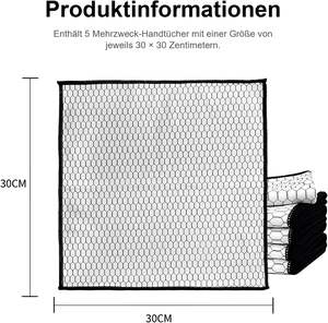 <span class=keywords><strong>ผ้า</strong></span>ไมโครไฟเบอร์สำหรับทำความสะอาดแบบแห้ง แพ็ค 5 ผืน - <span class=keywords><strong>สูตร</strong></span>นาโนไร้รอยขีดข่วน สำหรับกระจกรถยนต์และกระจก รูปทรง<span class=keywords><strong>สี่เหลี่ยม</strong></span> - Product Image 2