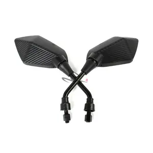 Carbon 8mm10mm Universal Scooter Motorcycle Side Rearview Mirror