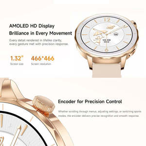 Nouvelle montre connectée HD X2 Mini 2025 avec écran AMOLED, stockage local de 4 Go, étanche IP68, montre connectée pour femmes avec fonction d'appel - Product Image 6