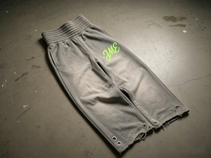 hongguan High Street Distressed acid Washed Print Ripped <b>Sweatpants</b> Men Custom High waisted <b>Oversized</b> Wide Leg Baggy <b>Sweatpants</b> - Product Image 3
