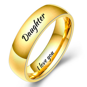Daughter I Love You Engraved <b>Ring</b> For Women Gift Jewelry <b>Fine</b> <b>Ring</b> - Product Image 3