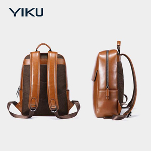 Custom <strong>Backpack</strong> Bag Vintage <strong>Real</strong> <strong>Leather</strong> <strong>Backpack</strong> Laptop School Men <strong>Backpack</strong> - Product Image 6