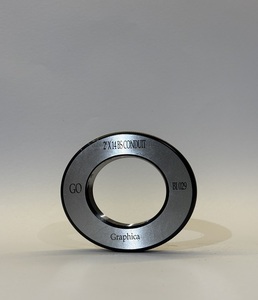 เกจวัดเกลียวท่อแบบวงแหวน Precision BS สำหรับการทดสอบเกลียวภายนอก เครื่องมือวัดแบบ Go/No Go ที่ทนทานสำหรับอุตสาหกรรมไฟฟ้า - Product Image 4