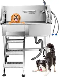 304 acier inoxydable Pet Spa baignoires équipement vétérinaire chien toilettage baignoire