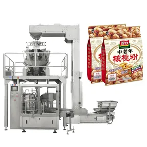 Embalagem automática rotativa em pré-feita de oatmeal, máquina de embalagem multi-cabeça de saquinho, vffs, vedação vertical, máquina de embalagem mlti-função, JHT-200