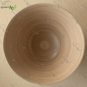 Nouveauté Produit OEM RoseTone Bol en bambou pour salade Céréales Snacks Ustensiles de cuisine naturels légers - Product Image 3