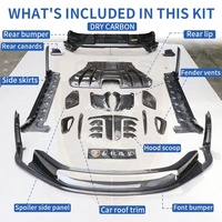 Kit carrosserie en fibre de carbone sèche le plus vendu pour Porsche 911 992 GT3 RS, accessoires de voiture, pièces automobiles, kit aérodynamique complet