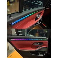 Pour BMW G20 320i 330i 2020-2026, lampe d'ambiance RGB à effet lumineux dynamique cristallin avec panneau ciel étoilé côté passager, commande iDrive