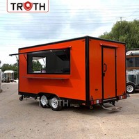 Camion de restauration Truth Coffee avec équipement de cuisine complet, café mobile personnalisé pour les événements, les marchés et le commerce de rue