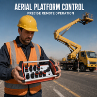 hydraulique joystick vanne directionnelle 4 leviers camion grue radio kits de télécommande intelligents
