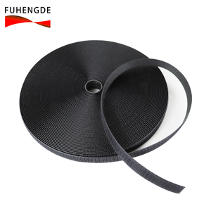 High Quality Heavy-Duty 100% Nylon <strong>Hook</strong> <strong>Loop</strong> Tape Black 50mm <strong>2</strong> Inch Fastener - Product Image 4