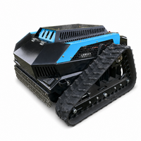 Tondeuse à gazon télécommandée VORAN à hauteur réglable (30-120 mm) – Coupe-herbe sur chenilles à essence pour l'aménagement paysager municipal