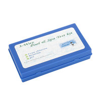 Kit de test d'eau de piscine portable PIKES Basic en plastique bleu, double fonction, précis, pour extérieur, plage de pH 0-14, chlore libre