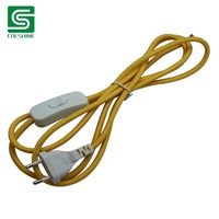 Câble électrique en coton recouvert de coton, cordon d'alimentation pour lampe de Table, bricolage, 1 pièce