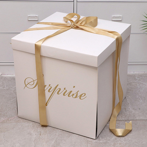 Scatola Regalo Sorpresa con Palloncini Colorati per Matrimonio e <span class=keywords><strong>Baby</strong></span> <span class=keywords><strong>Shower</strong></span>, Scatola di Carta con Palloncini in Lattice - Product Image 4