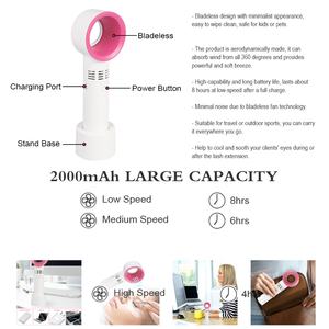 Pinky leem New Arrival Lash Dryer Fan Bladeless Conditioning USB Lash Drying Air Fan Eyelash Dryer Fan - Product Image 4