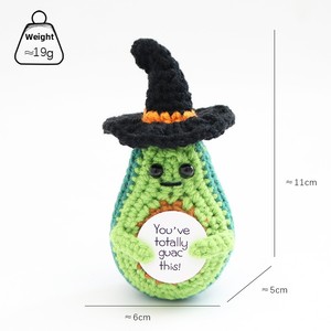 Nuovo Stile Transfrontaliero: Bambola all'Uncinetto a Forma di Zucca Sorridente, Realizzata a Mano con Filato di Lana, Ornamento di Halloween, Pronta all'Uso - Product Image 4