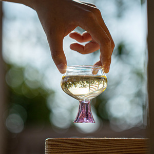 Tasse à thé en verre borosilicate résistant à la chaleur, faite à la main, avec pied, pour dégustation de thé, petit verre à vin, usage personnel - Product Image 5