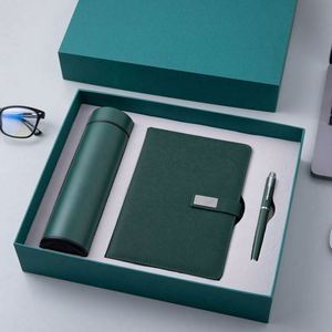 Custom Diary Luxury Leather Bottle Notebook <b>Journal</b> for Gift Wholesale Promotional Business Pen Thermos Flask Note Book Gift Set - Product Image 5