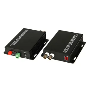 1 쌍 2 채널 RS485 반환 데이터 960P HD-CVI 광섬유 BNC 디지털 비디오 컨버터 송신기 수신기