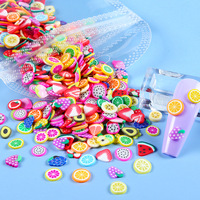10g Fruit Design Polymer Clay Slices Nagelcharms in zakjes Manicure Decoratie Watermeloen Aardbei Fruit Nagel Art Charms