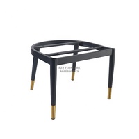Pièces durables enduites noires de chaise de cadre de base de chaise de jambes de chaise de salle à manger de quatre jambes contemporaines