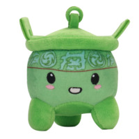 Peluche Green Ding rembourrée en coton PP, peluche Green Ding personnalisable, peluche Dragon Vert brodée avec services OEM ODM
