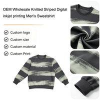Nouveau 2026 – Pull décontracté pour homme, coupe régulière, style streetwear, tie-dye contrastant, doux et chaud, couleur unie – Vente en gros OEM personnalisable