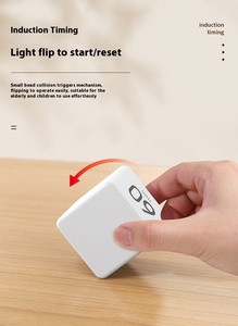 Temporizador Digital de Escritorio Pomodoro con Pantalla LED, Cubo Giratorio, Bloque Cuadrado, Temporizador de Cocina - Product Image 3