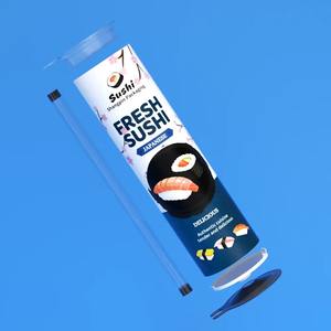 หลอดกระดาษสำหรับใส่ซูชิแบบใช้แล้วทิ้ง เป็นมิตรกับสิ่งแวดล้อม ใช้ได้กับอาหาร ปลอดภัย ใช้งานง่ายด้วยมือเดียว สะดวกสะอาดและถูกสุขอนามัย เหมาะสำหรับการพกพา - Product Image 4