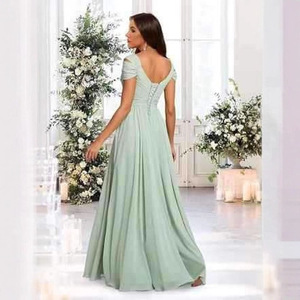 <span class=keywords><strong>Robe</strong></span> <span class=keywords><strong>de</strong></span> <span class=keywords><strong>demoiselle</strong></span> <span class=keywords><strong>d</strong></span>'<span class=keywords><strong>honneur</strong></span> <span class=keywords><strong>d</strong></span>écontractée <span class=keywords><strong>vintage</strong></span> en mousseline <span class=keywords><strong>de</strong></span> soie et dentelle sans manches taille empire multi-couleurs pour les fêtes <span class=keywords><strong>de</strong></span> mariage - Product Image 3