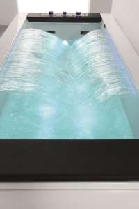 <span class=keywords><strong>Baignoire</strong></span> autoportante en acrylique Empolo, style européen moderne, design simple avec LED, pour massage personnel à jets, facile à installer, pour hôtel - Product Image 5