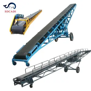 SDCAD Customized flat unloading belt conveyor loading conveyor for concrete batching plant