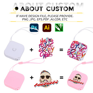 IDEA GIFT Promotional Mini Tape Measure Portable lanyard Design Plastic 1.5m Retractable Tape Measure with logo custom - Product Image 3