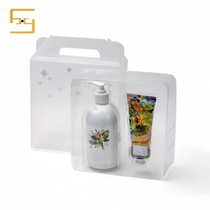 Boîte d'expédition pliable transparente mate personnalisée en PET/PVC/PP pour l'emballage cosmétique, les soins de la peau, les nettoyants pour le <span class=keywords><strong>visage</strong></span>, les masques faciaux, les huiles essentielles - Product Image 5