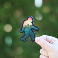 Patchs personnalisés pour collectionneurs Bigfoot Patchs en tissu brodé par sublimation
