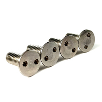 Fabricants de boulons Personnalisé Spécial Fisheye Snake Eye Boulons antivol à deux trous Vis de sécurité à tête fraisée plate