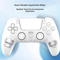 Manette de jeu avec éclairage RVB, détection de mouvement six axes, pavé tactile pour P5/PC, pour téléphone PS, téléphone Android