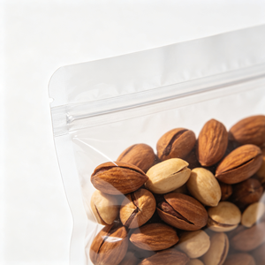 ถุงพลาสติกใสแบบมีซิปล็อค ป้องกันความชื้น ปลอดสาร BPA สำหรับเก็บอาหารแห้ง เช่น ถั่ว - Product Image 5