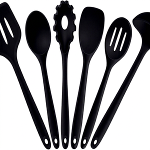 Food Grade <b>Silicone</b> Kitchen Utensil Set Holder Nonstick Dishwasher Safe Heat Resistant Cooking <b>Tools</b> - Product Image 1