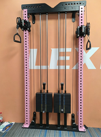Station de musculation multifonctionnelle de haute qualité avec système de poulies intégré et machine à squats murale