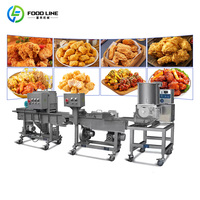 Automatische schrapmachine voor overmaatse slurry, gelijkmatige oppervlakte, productielijn voor kipnuggets
