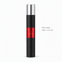 Atomiseur de parfum vide en gros 35 ml style stylo, flacon pulvérisateur de voyage rechargeable, design étoile dorée crème, logo personnalisé