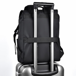 Sac à dos décontracté imperméable pour homme avec logo personnalisé, sac à dos en cuir personnalisé - Product Image 4