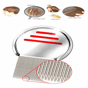 Pettine Anti-<span class=keywords><strong>Pidocchi</strong></span>, Pettine Professionale in Acciaio Inossidabile <span class=keywords><strong>per</strong></span> il Trattamento della Testa con Saldatura Laser Peine Piojos - Product Image 5