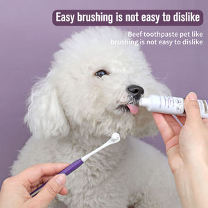 KingHon - Juego de Cepillo y Pasta de Dientes 4 en 1 para Limpieza Dental de Perros, con Cepillo de Doble Cara, en Blister - Product Image 4