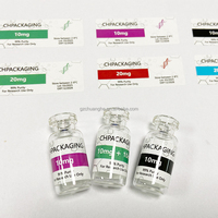 Étiquettes d'emballage pharmaceutique personnalisées de haute qualité avec logo privé pour flacons de 3 ml et 10 ml