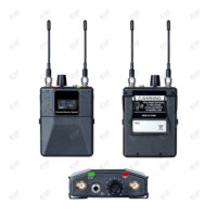 Système de monitoring intra-auriculaire sans fil EIF PSM300, cardioïde, suppression du bruit, bande UHF, PLL verrouillé, réception RF, voyant lumineux, métal