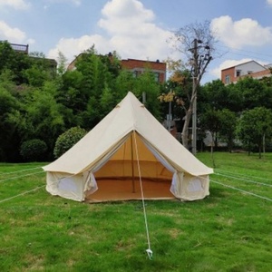 Di lusso <span class=keywords><strong>glamping</strong></span> 3m 4m 5m 6m tela di cotone tenda di bell per il campeggio esterno - Product Image 2